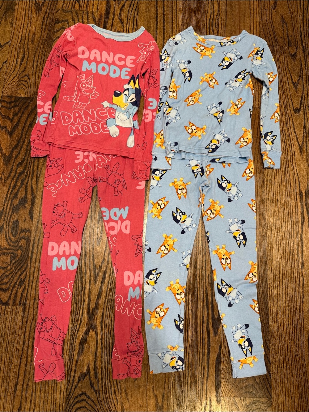 Bluey Kids Two-Piece Pajama Set - Pink & Light Blue